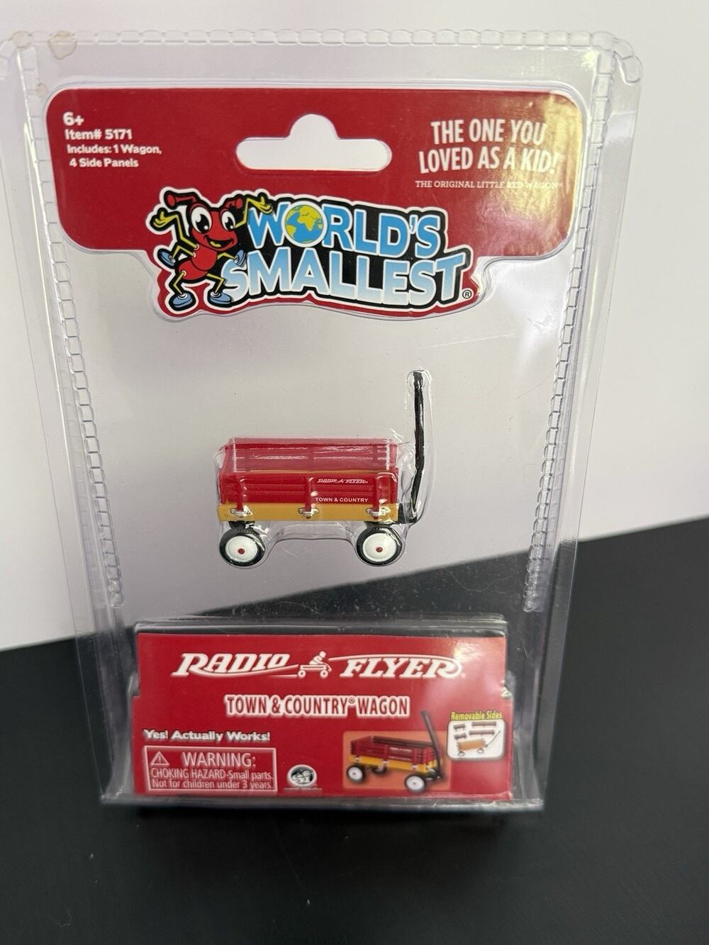 Worlds Smallest RADIO FLYER WAGON Red Dollhouse Miniature Desk Toy